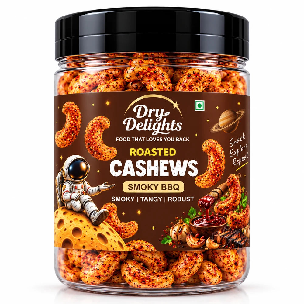 Smoky BBQ Cashews – front of pack