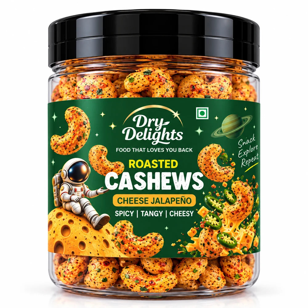 Cheese Jalapeño Cashews – front of pack