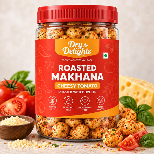 Cheesy Tomato Makhana – front of pack